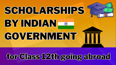 Government scholarships for Indian students going abroad