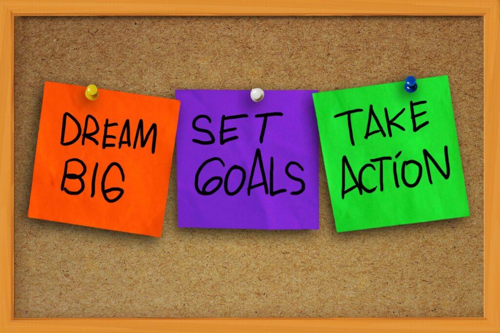 Dream Big Set Goals and Take Action in order to create a great student profile as an international student