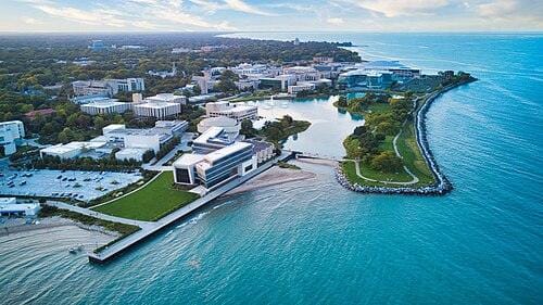 Northwestern sprawling modern campus