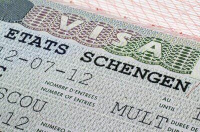 a close up of a passport